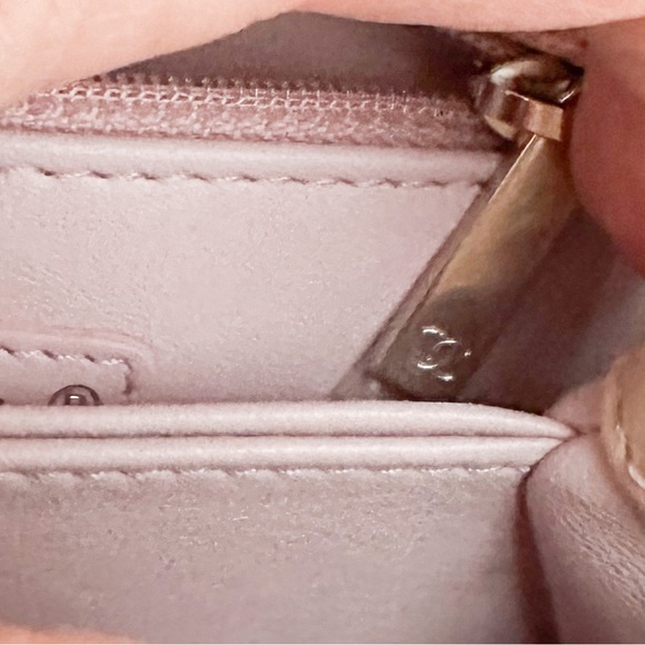 Chanel Iridescent Caviar Quilted Extra Mini Coco Light Pink Handle Flap - Picture 15 of 15